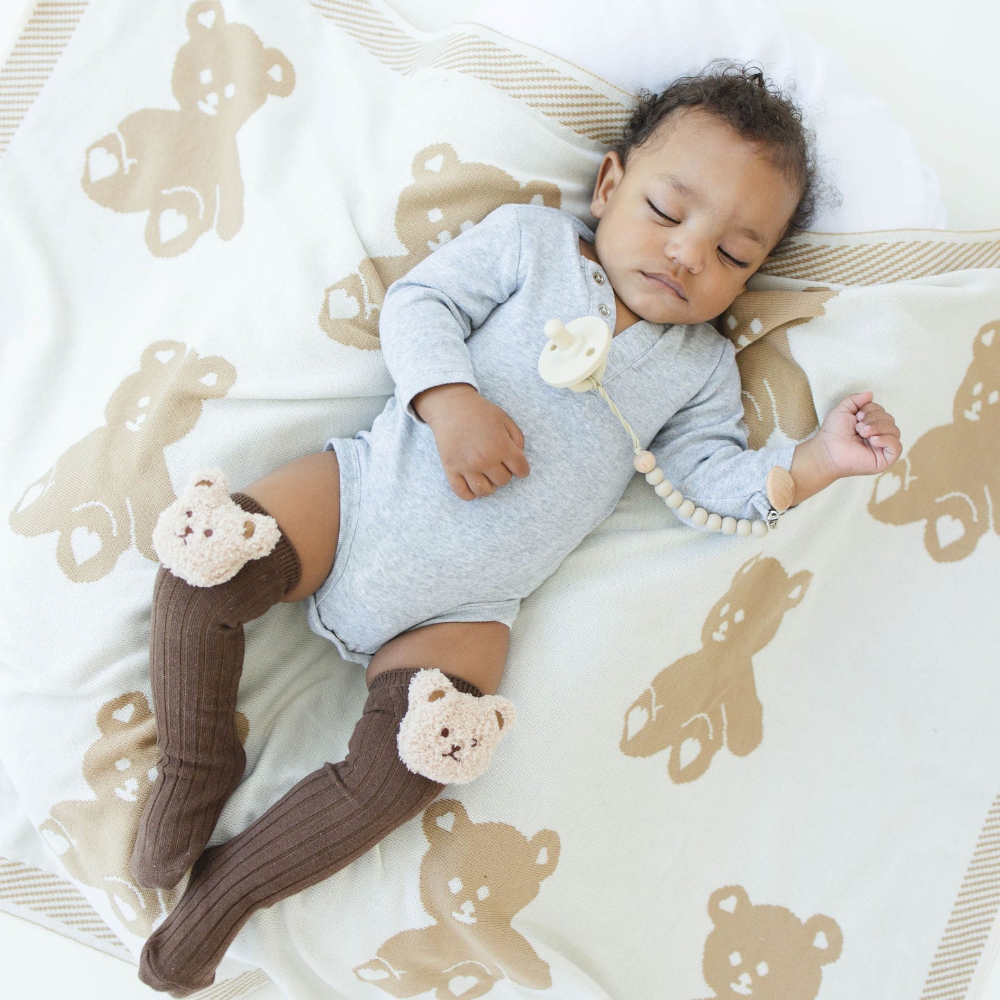 Adorable Baby Bear Socks by K Mitchell Collections