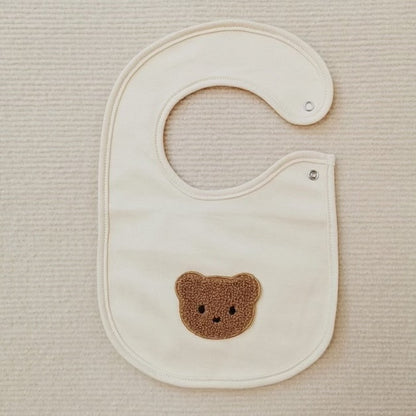 Cotton Baby Bib - Cream